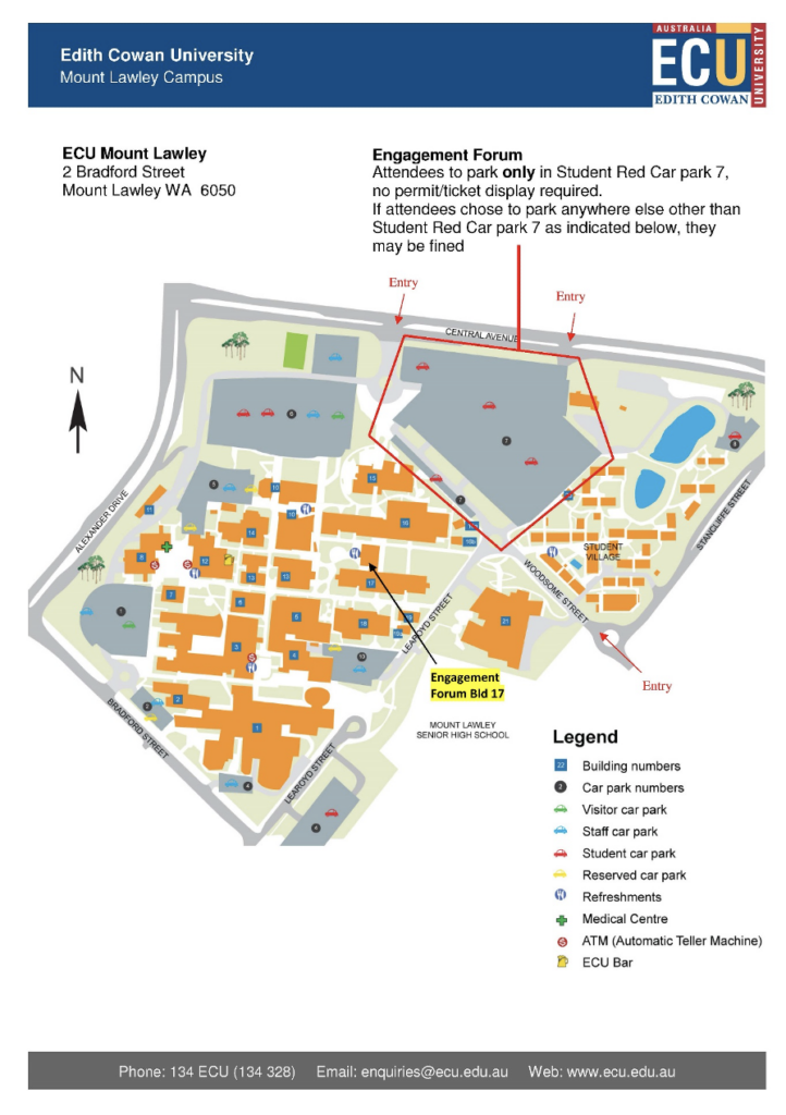 Engagement Forum - Parking Information - Engagement Forum WA